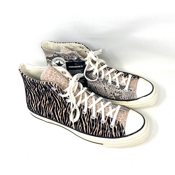 Converse All Star Chuck 70 High Top Animal Black Champagne Men’s Suede 167282C - Picture 5 of 9